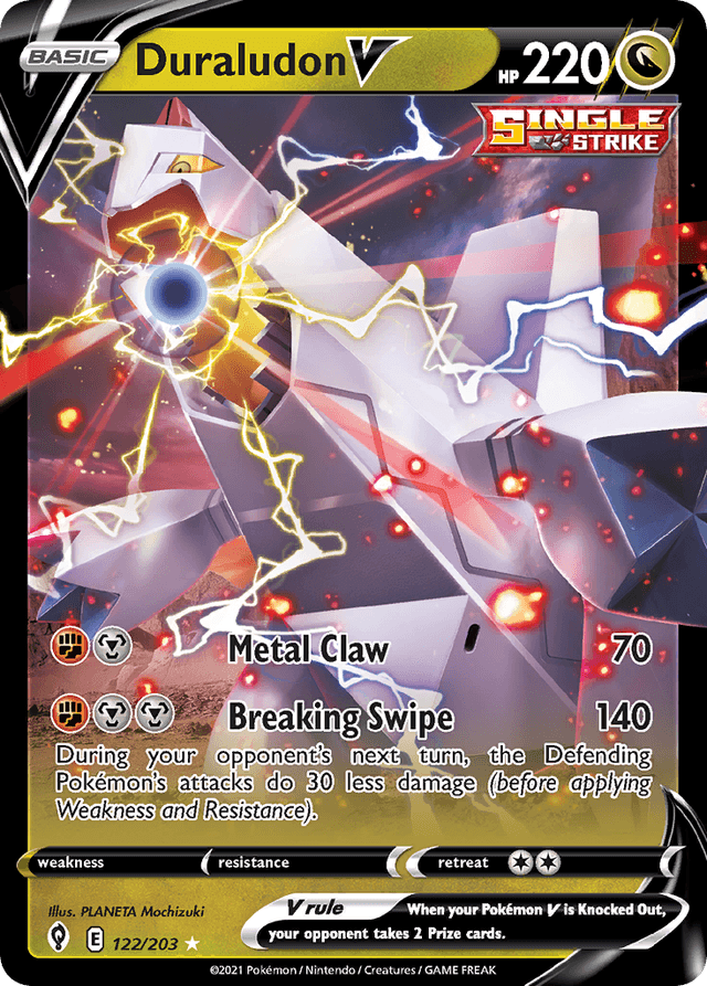 Carta Duraludon V 122/203 do set Evolving Skies — Pokémon TCG | Bynx