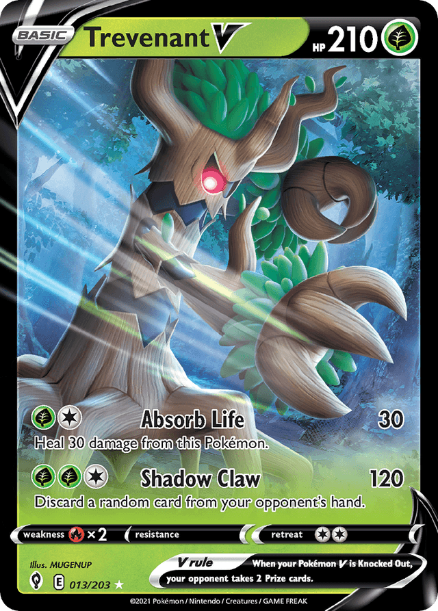 Carta Trevenant V 13/203 do set Evolving Skies — Pokémon TCG | Bynx