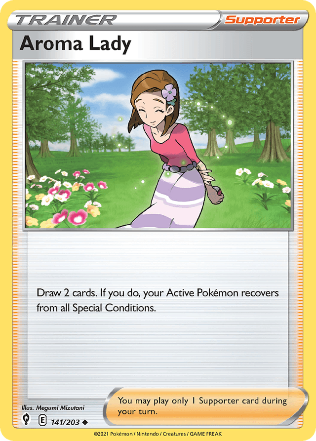 Carta Aroma Lady 141/203 do set Evolving Skies — Pokémon TCG | Bynx