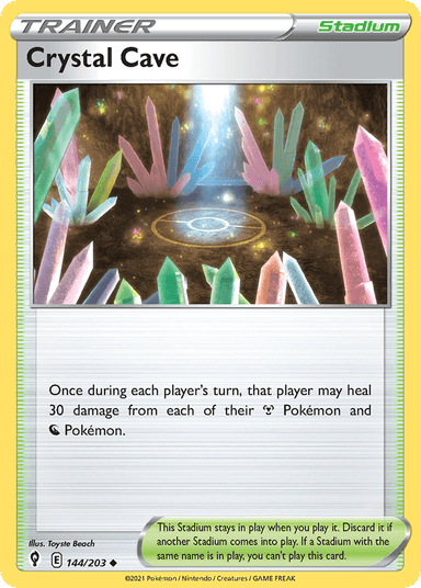Carta Crystal Cave 144/203 do set Evolving Skies — Pokémon TCG | Bynx