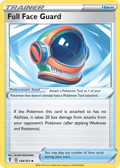 Carta Full Face Guard 148/203 do set Evolving Skies — Pokémon TCG | Bynx