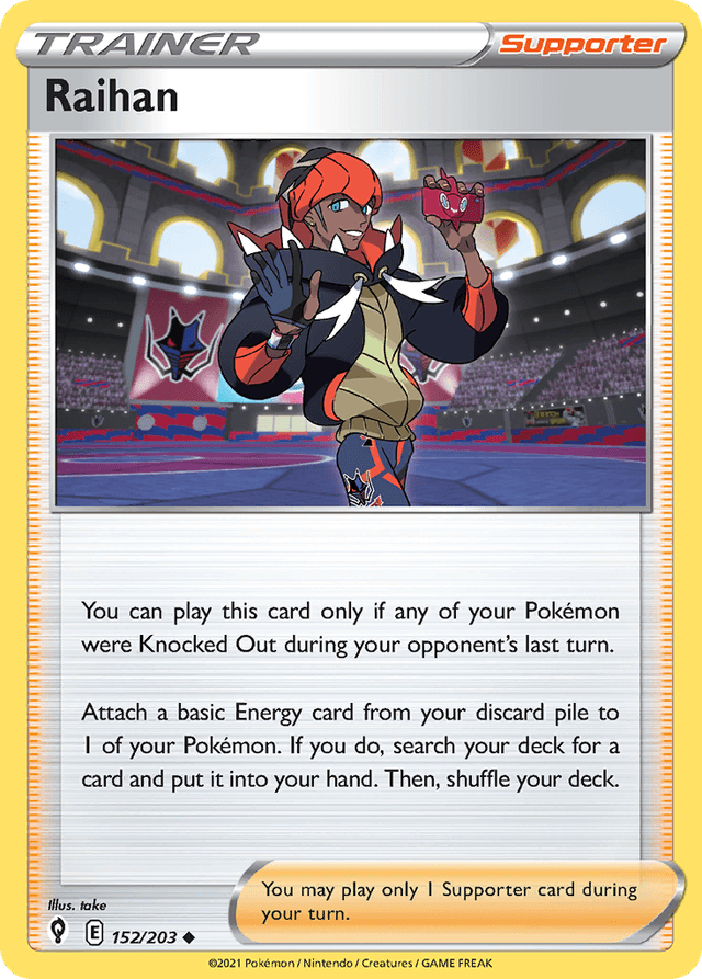 Carta Raihan 152/203 do set Evolving Skies — Pokémon TCG | Bynx