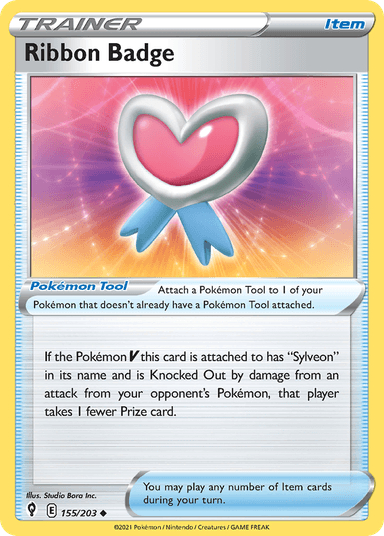 Carta Ribbon Badge 155/203 do set Evolving Skies — Pokémon TCG | Bynx