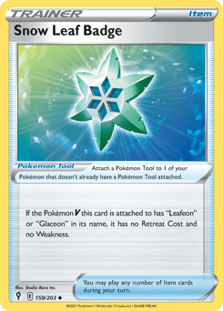 Snow Leaf Badge 159/203 — Céus em Evolução