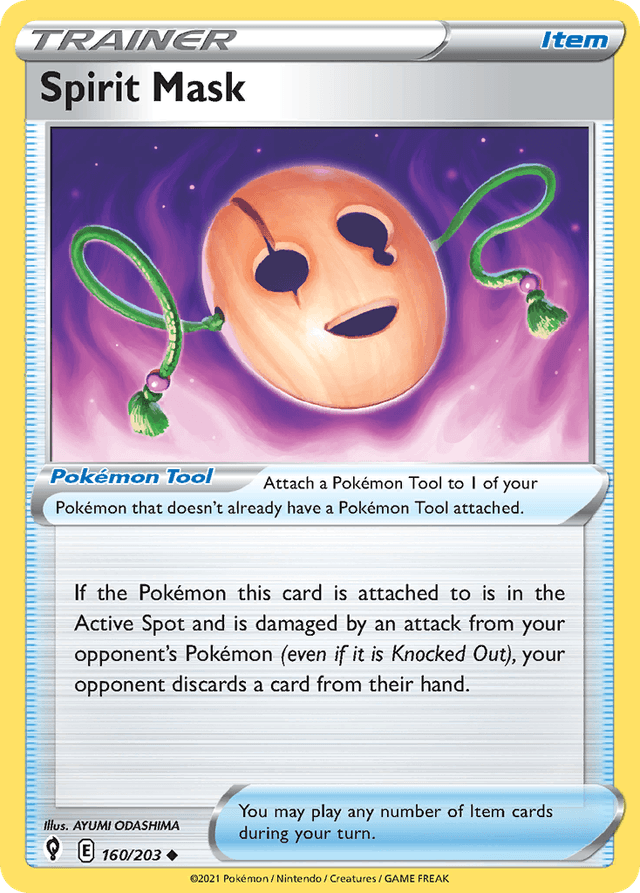Carta Spirit Mask 160/203 do set Evolving Skies — Pokémon TCG | Bynx