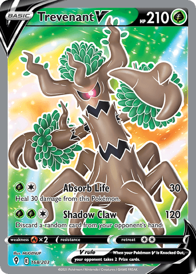 Carta Trevenant V 168/203 do set Evolving Skies — Pokémon TCG | Bynx