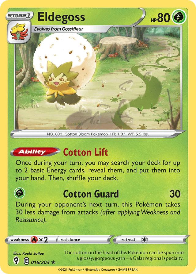 Carta Eldegoss 16/203 do set Evolving Skies — Pokémon TCG | Bynx