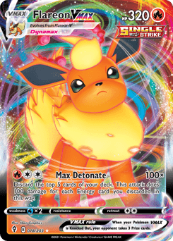 Flareon VMAX 18/203 — Céus em Evolução