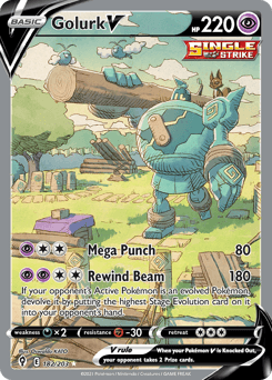 Golurk V 182 — Evolving Skies