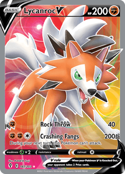 Lycanroc V 187/203 — Evolving Skies