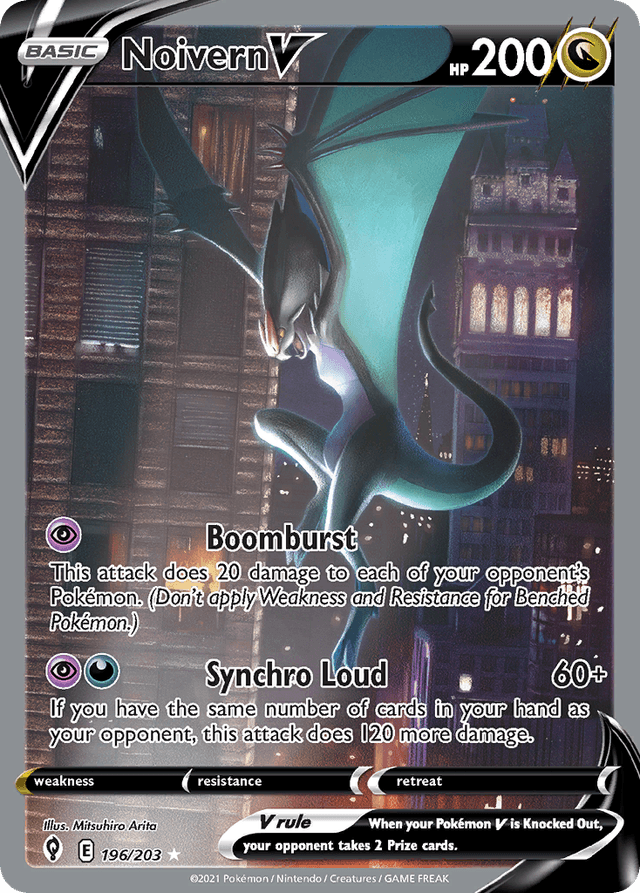 Carta Noivern V 196/203 do set Evolving Skies — Pokémon TCG | Bynx