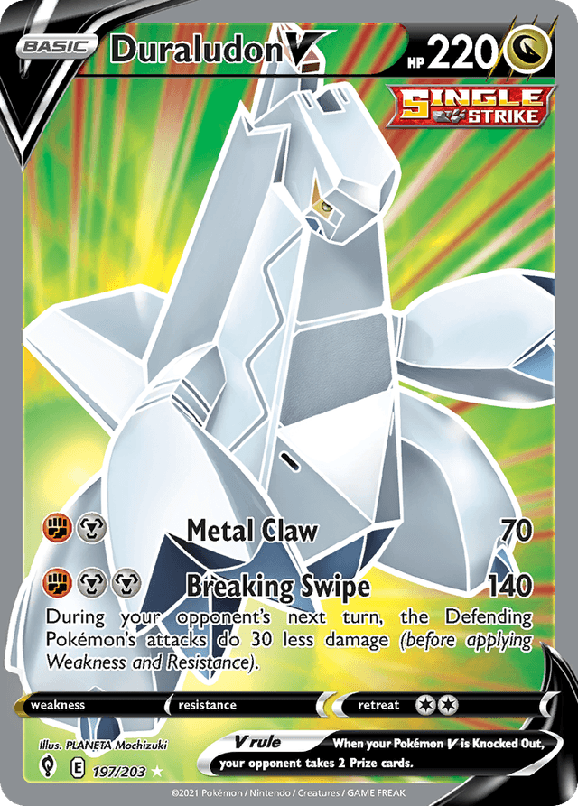 Carta Duraludon V 197/203 do set Evolving Skies — Pokémon TCG | Bynx