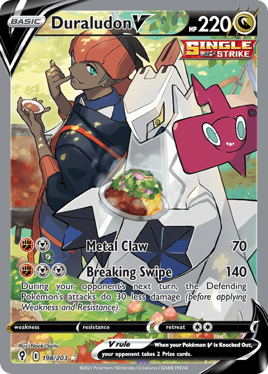 Carta Duraludon V 198/203 do set Evolving Skies — Pokémon TCG | Bynx
