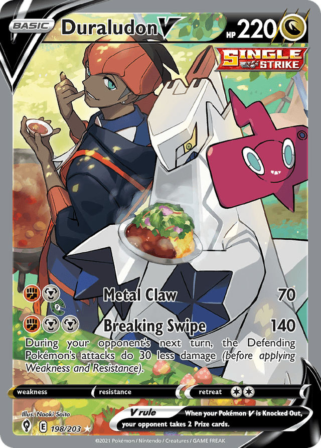 Carta Duraludon V 198/203 do set Evolving Skies — Pokémon TCG | Bynx
