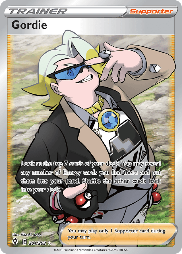 Carta Gordie 201/203 do set Evolving Skies — Pokémon TCG | Bynx