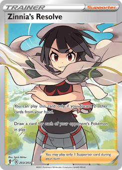 Zinnia's Resolve 203/203 — Céus em Evolução