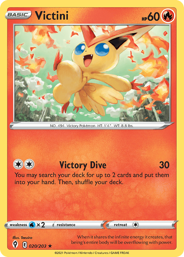 Carta Victini 20/203 do set Evolving Skies — Pokémon TCG | Bynx