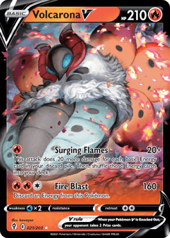 Volcarona V 21 — Evolving Skies