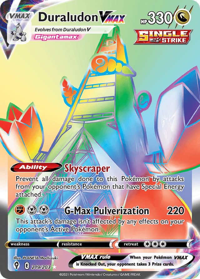 Carta Duraludon VMAX 219/203 do set Evolving Skies — Pokémon TCG | Bynx