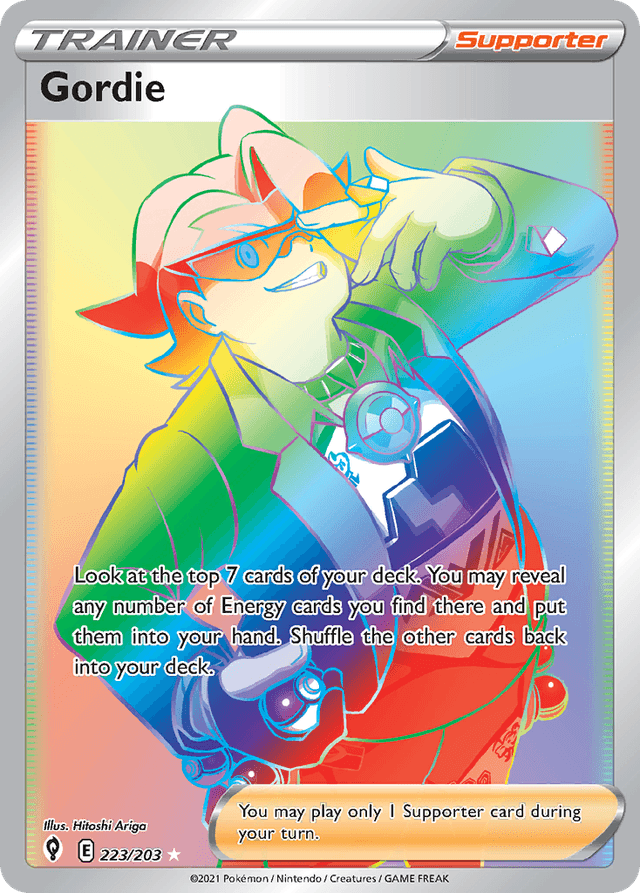 Carta Gordie 223/203 do set Evolving Skies — Pokémon TCG | Bynx