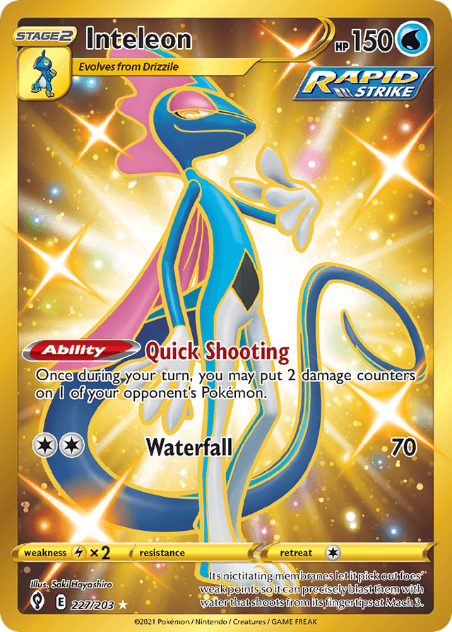 Carta Inteleon 227/203 do set Evolving Skies — Pokémon TCG | Bynx