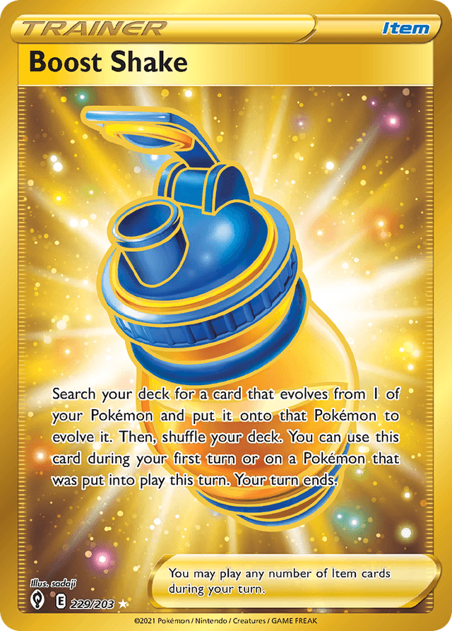 Carta Boost Shake 229/203 do set Evolving Skies — Pokémon TCG | Bynx