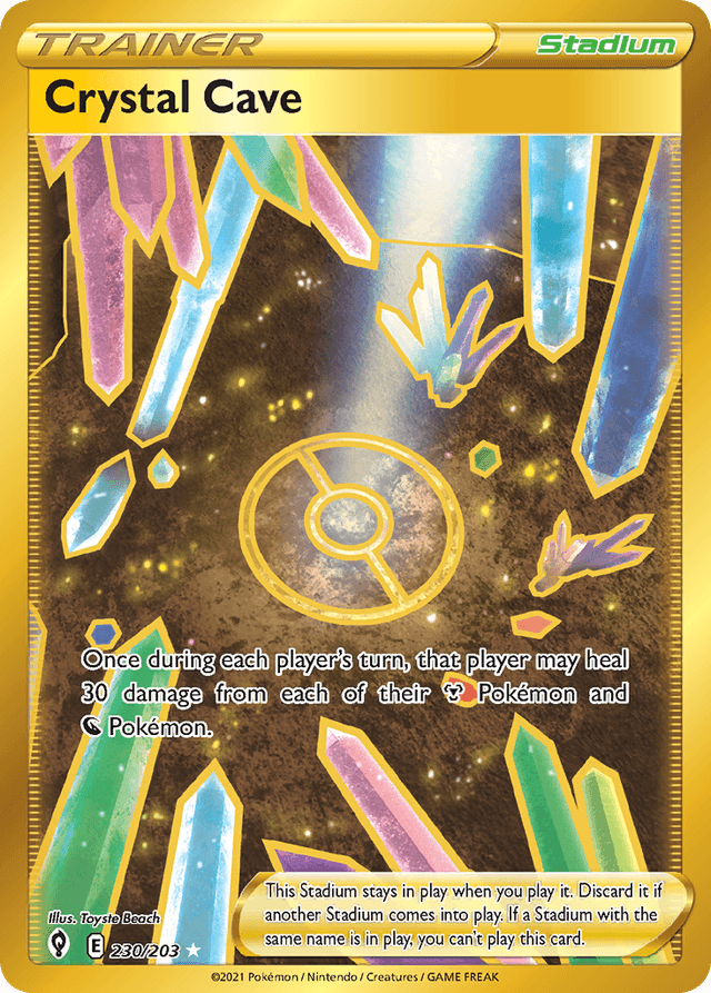 Carta Crystal Cave 230/203 do set Evolving Skies — Pokémon TCG | Bynx