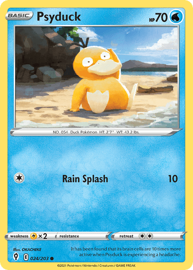 Carta Psyduck 24/203 do set Evolving Skies — Pokémon TCG | Bynx