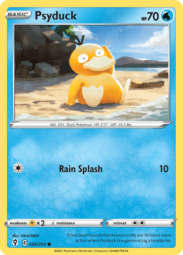 Carta Psyduck 24/203 do set Evolving Skies — Pokémon TCG | Bynx