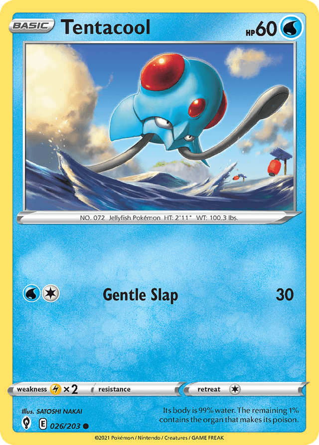 Carta Tentacool 26/203 do set Evolving Skies — Pokémon TCG | Bynx