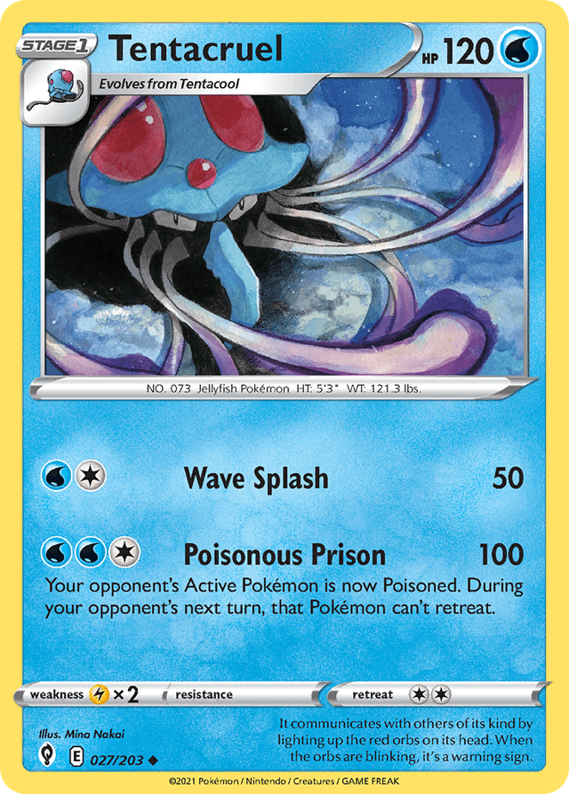 Carta Tentacruel 27/203 do set Evolving Skies — Pokémon TCG | Bynx