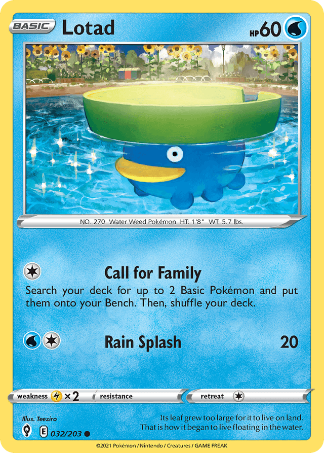 Carta Lotad 32/203 do set Evolving Skies — Pokémon TCG | Bynx
