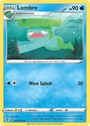 Carta Lombre 33/203 do set Evolving Skies — Pokémon TCG | Bynx