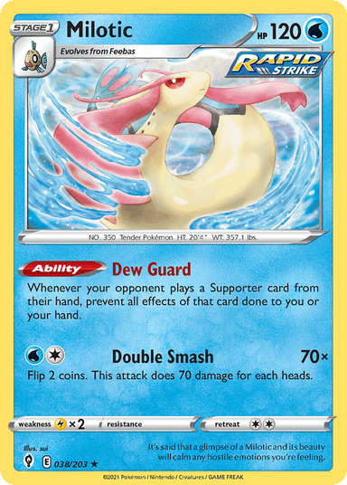 Carta Milotic 38/203 do set Evolving Skies — Pokémon TCG | Bynx