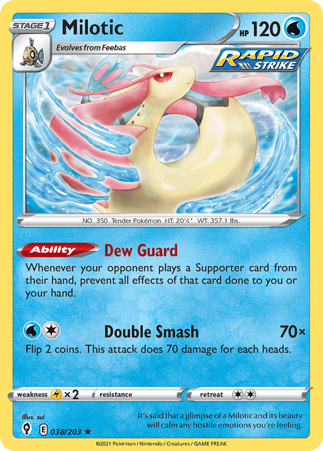 Carta Milotic 38/203 do set Evolving Skies — Pokémon TCG | Bynx