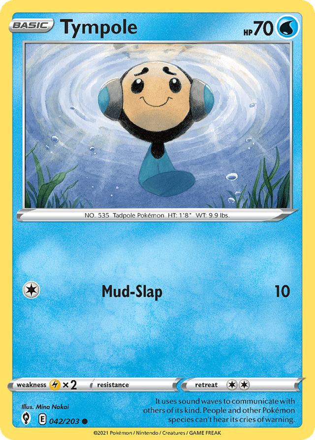 Carta Tympole 42/203 do set Evolving Skies — Pokémon TCG | Bynx