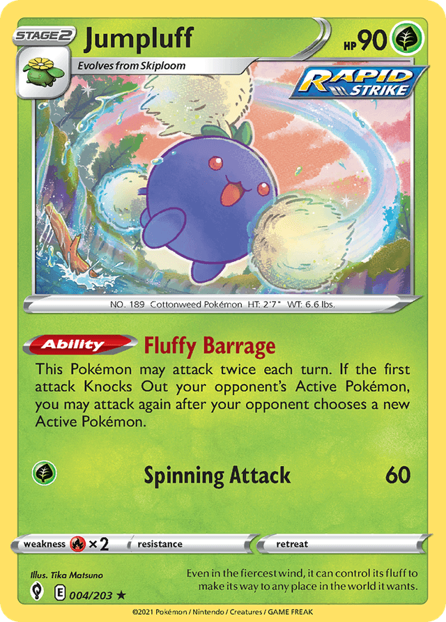 Carta Jumpluff 4/203 do set Evolving Skies — Pokémon TCG | Bynx