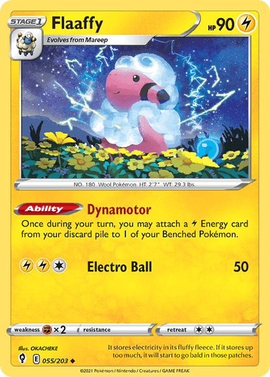 Carta Flaaffy 55/203 do set Evolving Skies — Pokémon TCG | Bynx