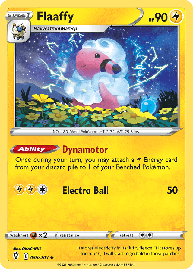 Carta Flaaffy 55/203 do set Evolving Skies — Pokémon TCG | Bynx