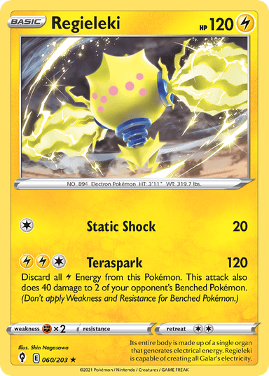 Carta Regieleki 60/203 do set Evolving Skies — Pokémon TCG | Bynx