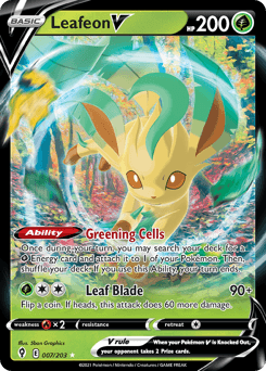 Leafeon V 7/203 — Céus em Evolução