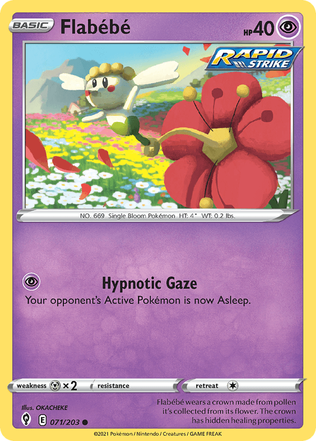 Carta Flabébé 71/203 do set Evolving Skies — Pokémon TCG | Bynx