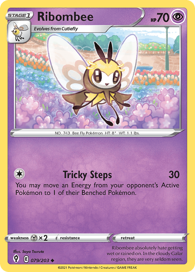 Carta Ribombee 79/203 do set Evolving Skies — Pokémon TCG | Bynx