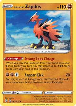 Galarian Zapdos 82/203 — Céus em Evolução