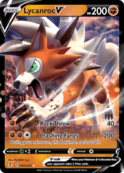 Lycanroc V 091/203 — Evolving Skies