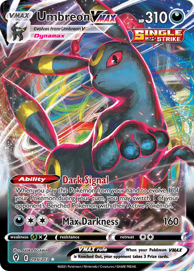 Carta Umbreon VMAX 95/203 do set Evolving Skies — Pokémon TCG | Bynx