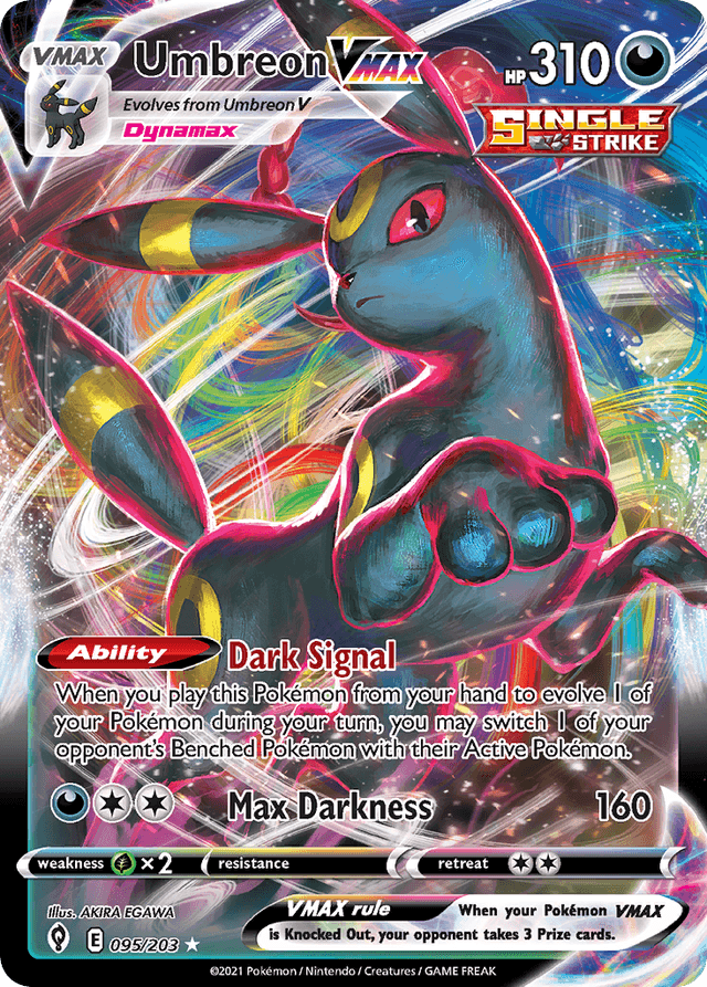 Carta Umbreon VMAX 95/203 do set Evolving Skies — Pokémon TCG | Bynx