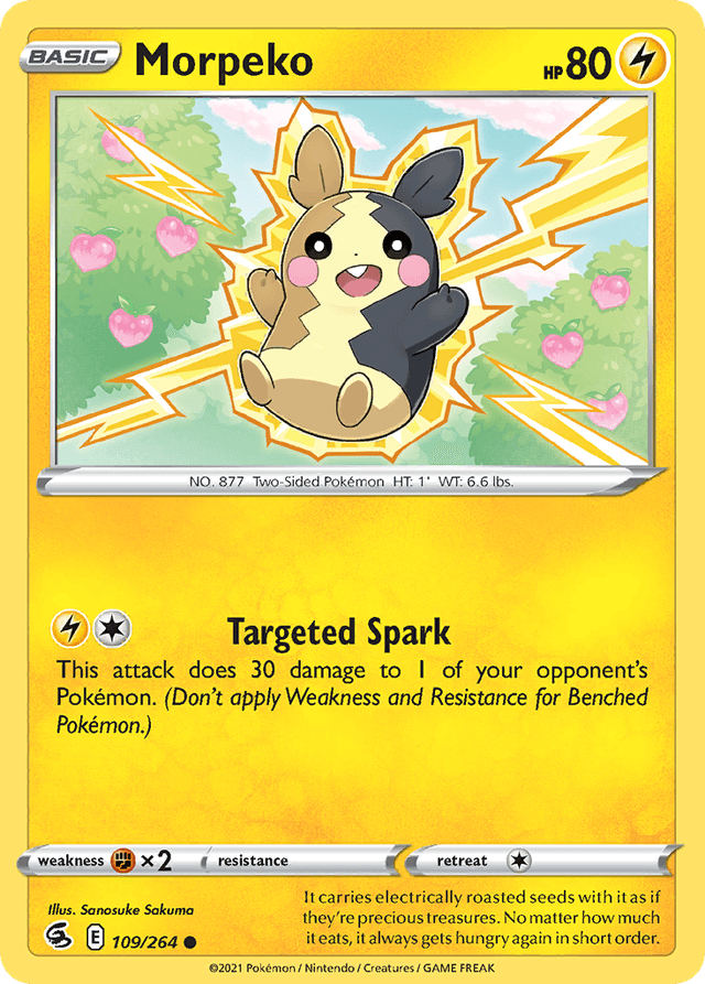 Carta Morpeko 109/264 do set Fusion Strike — Pokémon TCG | Bynx