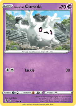 Galarian Corsola 117 — Fusion Strike