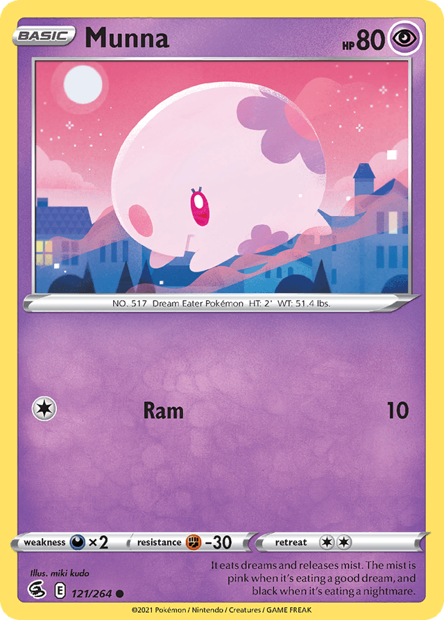 Carta Munna 121/264 do set Fusion Strike — Pokémon TCG | Bynx